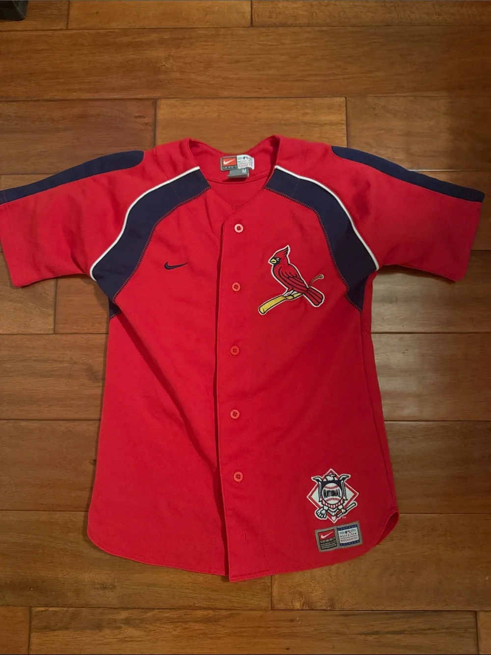 Glaus Nike Red and Navy St. Louis Cardinals Kids Baseball Jersey